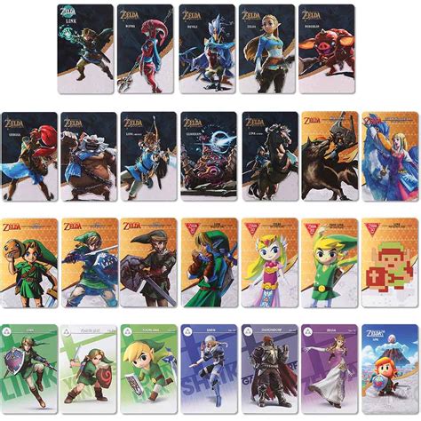 zelda botw amiibo nfc pvc tag cards|Botw 23/24 in 1 Amiibo Game Cards for the Legend of Zelda.